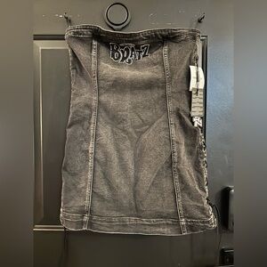 New Forever 21 X BRATZ denim straplesss dress